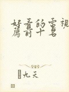 好看的电视剧推荐前十名