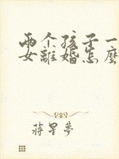 两个孩子一男一女离婚怎么判决抚养权