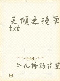 天倾之后笔趣阁txt封面
