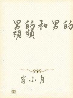 男的和男的互插视频