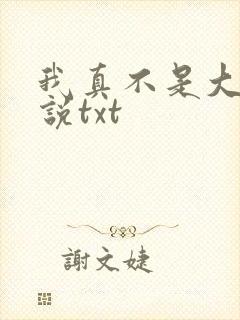 我真不是大佬小说txt封面