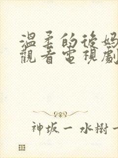 温柔的后妈在线观看电视剧免费高清完整韩剧封面