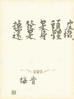 掉发是头皮问题还是身体机制出了问题?