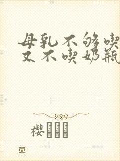 母乳不够吃宝宝又不吃奶瓶怎么办