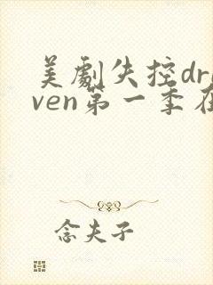 美剧失控driven第一季在线播放