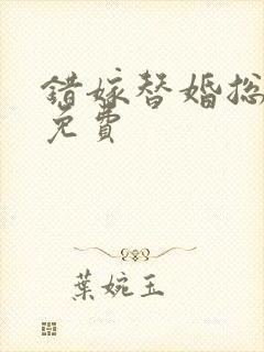 错嫁替婚总裁 免费