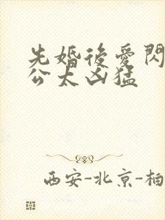 先婚后爱闪婚老公太凶猛