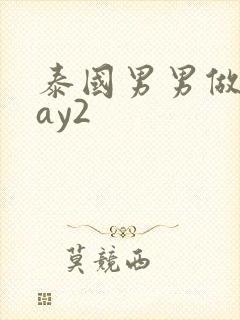 泰国男男做爰gay2