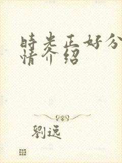 时光正好分集剧情介绍