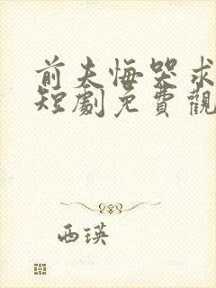 前夫悔哭求原谅短剧免费观看