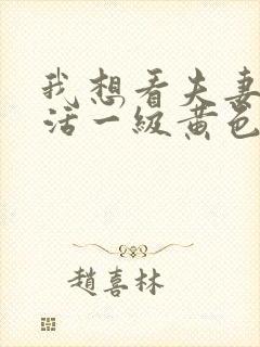 我想看夫妻性生活一级黄色录像封面