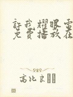 许我耀眼电视剧免费播放在线