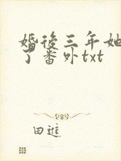 婚后三年她变心了番外txt封面