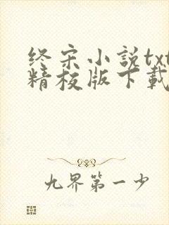 终宋小说txt精校版下载封面