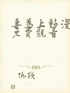 妻为上动漫全集免费观看封面