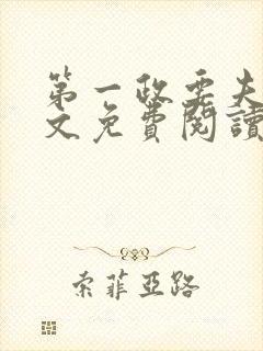 第一政要夫人全文免费阅读全文