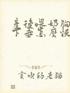 产后喂奶胸严重下垂怎么恢复封面