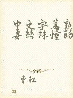 中文字幕熟女人妻丝袜懂的