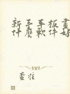 新手平板画画用什么软件好封面