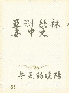 亚洲 丝袜 人妻 中文