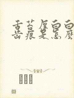 舌苔厚白白并有齿痕是怎么回事