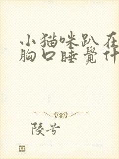 小猫咪趴在主人胸口睡觉什么意思