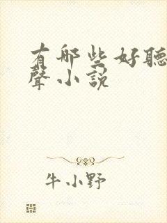 有哪些好听的有声小说