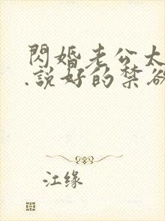 闪婚老公太凶猛.说好的禁欲呢?