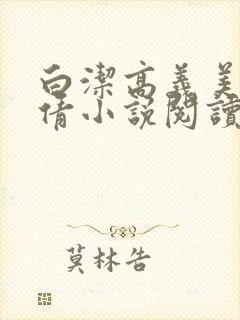 白洁高义美红孙倩小说阅读