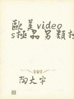欧美videos极品另类极品