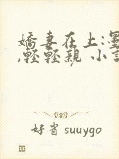 娇妻在上:墨少,轻轻亲 小说