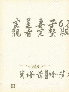 完美妻子6在线观看完整版免费