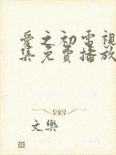 爱之初电视剧全集免费播放