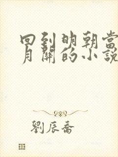 回到明朝当王爷月关的小说