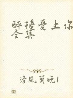 醉后爱上你泰剧全集