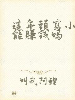 这年头写小说还能赚钱吗