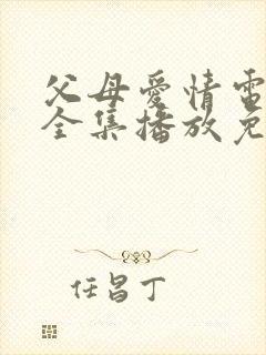 父母爱情电视剧全集播放免费观看