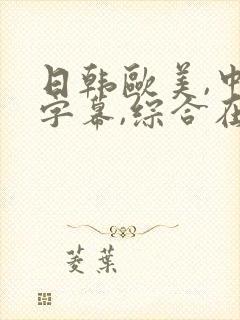 日韩欧美,中文字幕,综合在线