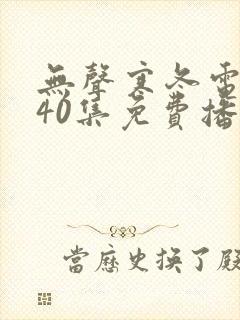 无声寒冬电视剧40集免费播放在线观看封面