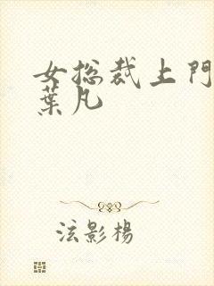 女总裁上门女婿叶凡