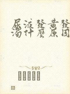 尿液发黄发油浑浊什么原因