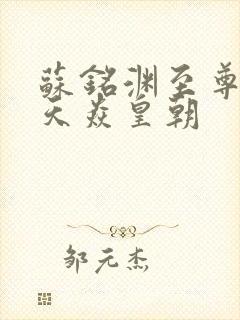 苏铭渊至尊血脉天焱皇朝封面