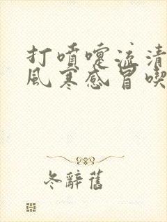 打喷嚏流清鼻涕风寒感冒吃什么药