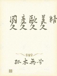 国产欧美精品久久久久久