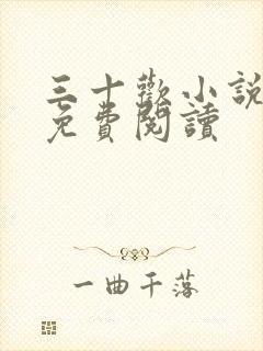 三十欢小说全文免费阅读