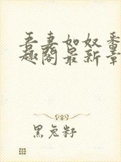 吾妻如奴番外笔趣阁最新章节