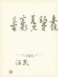 《完美的妻子》电影免费观看