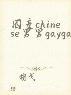 国产chinese男男gaygay网