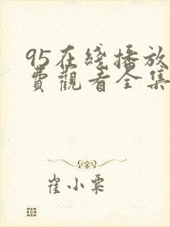 95在线播放免费观看全集电视剧