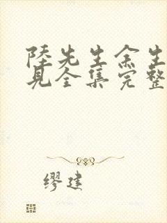 陆先生余生不再见全集完整版